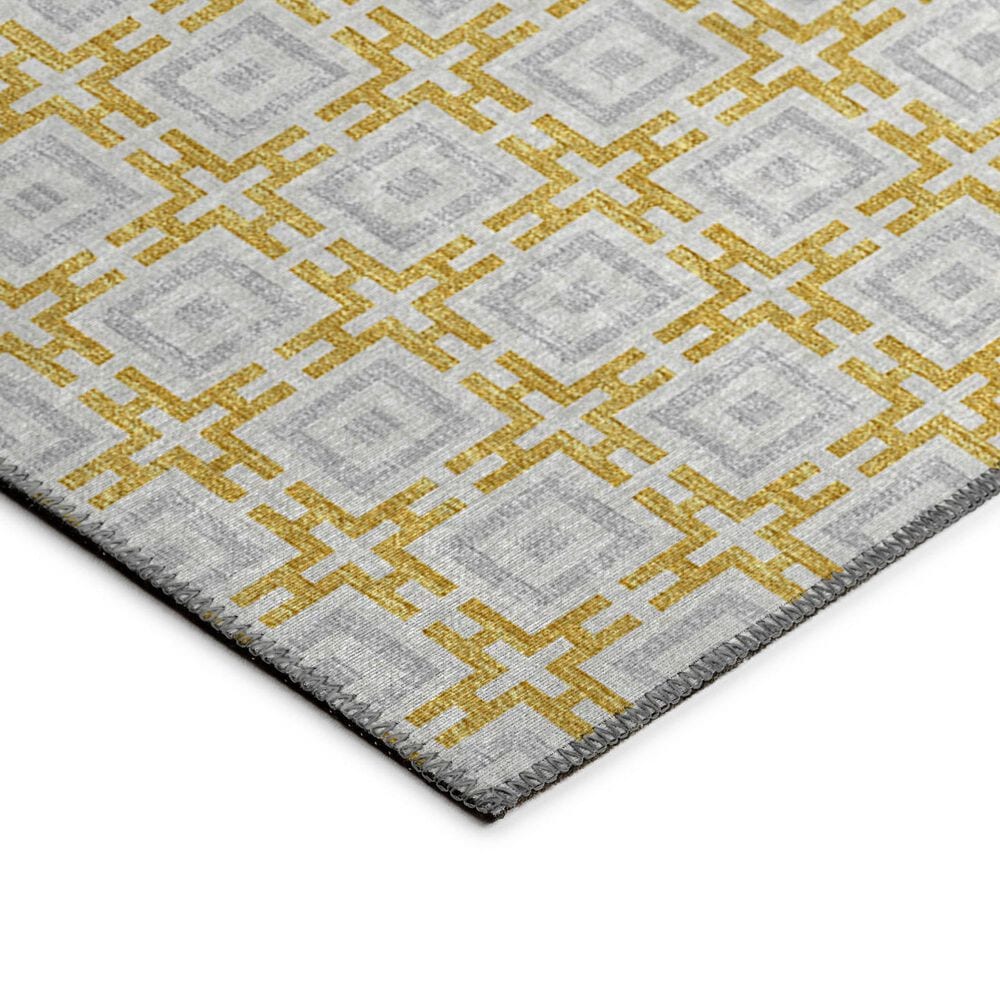 Dalyn Rug Company Marlo 2&#39;3&quot; x 10&#39; Gold Indoor/Outdoor Runner, , large