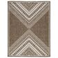Ashley Dunsler 8" x 10" Brown and Cream Outdoor Rug, , large