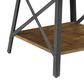 Golden Wave Furniture Chandler End Table in Pine Brown and Steel Gray, , large