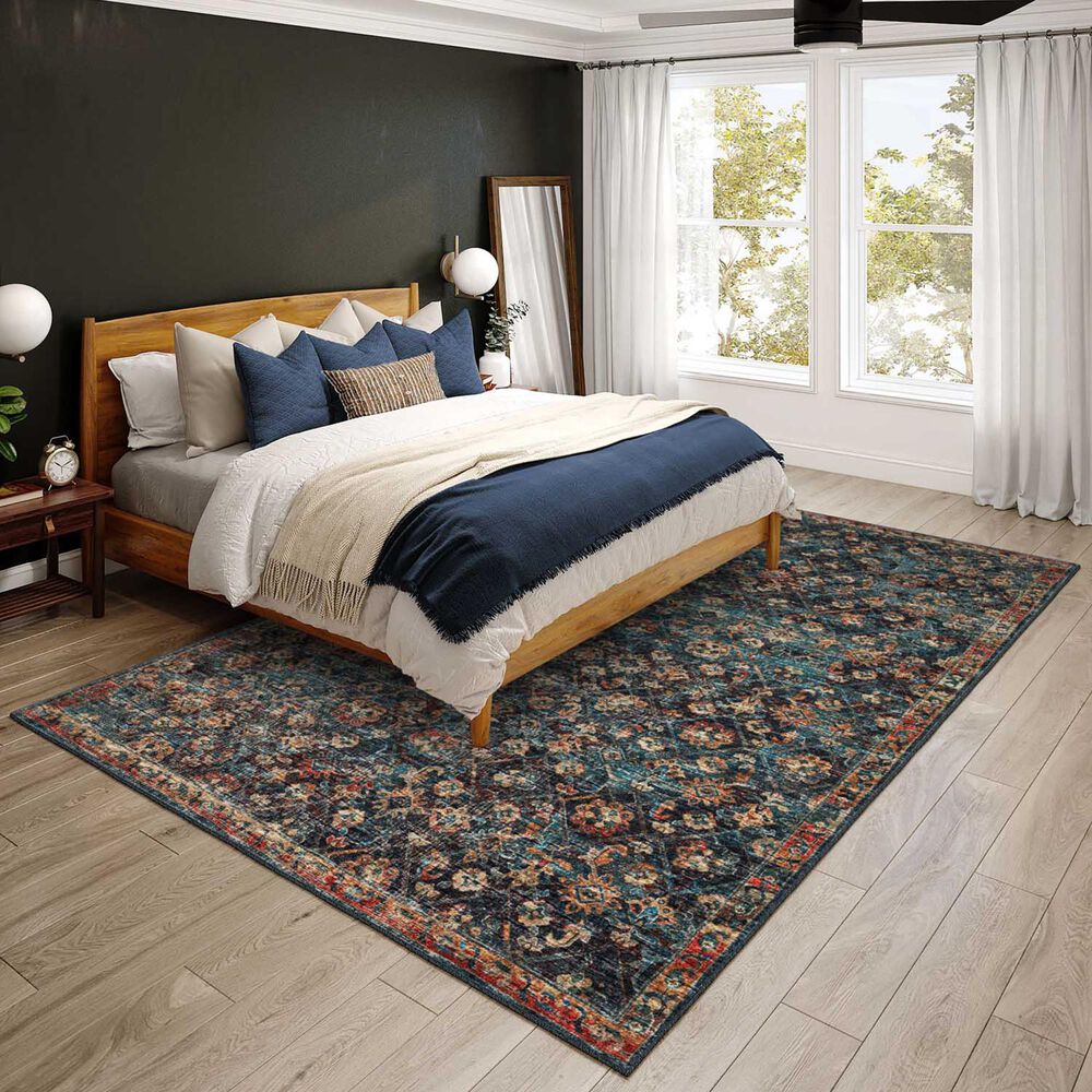 Dalyn Rug Company Jericho Transitional 9&#39; x 12&#39; Navy Indoor/Outdoor Area Rug, , large