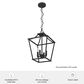 Hunter Laurel Ridge 12" 4-Light Lantern Pendant in Natural Iron, , large