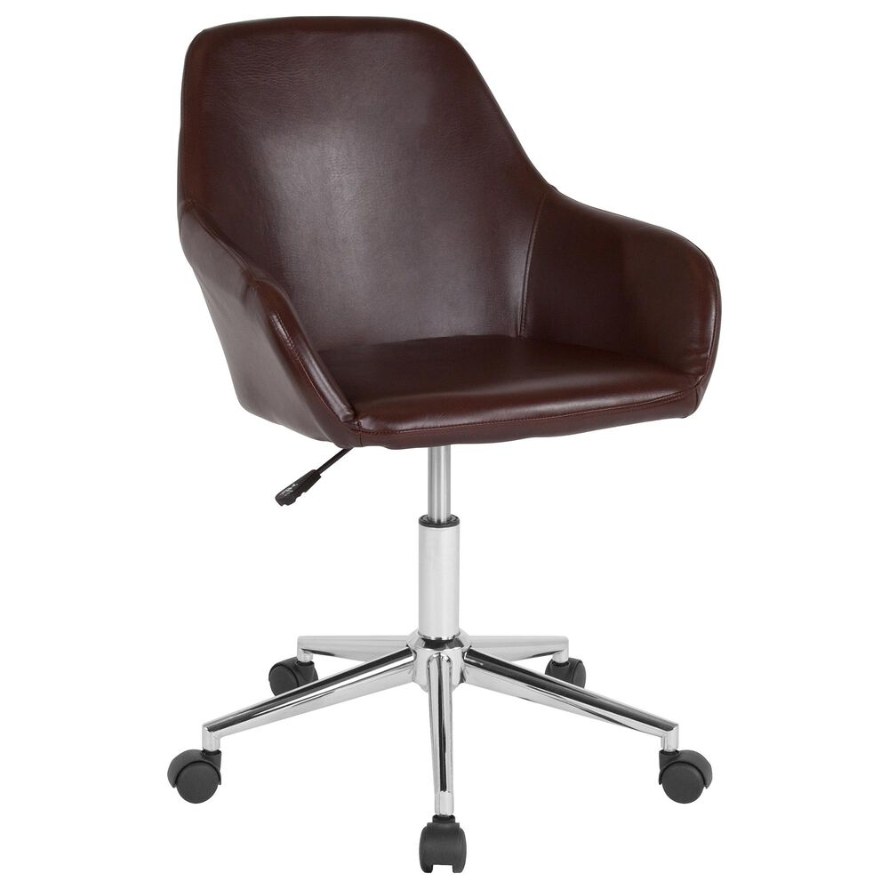 Flash Furniture Cortana Office Chair in Brown, , large