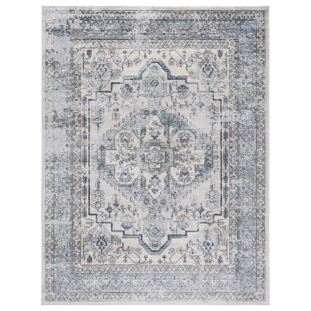 Safavieh Oregon 10" x 14" Light Blue and Ivory Area Rug, , large