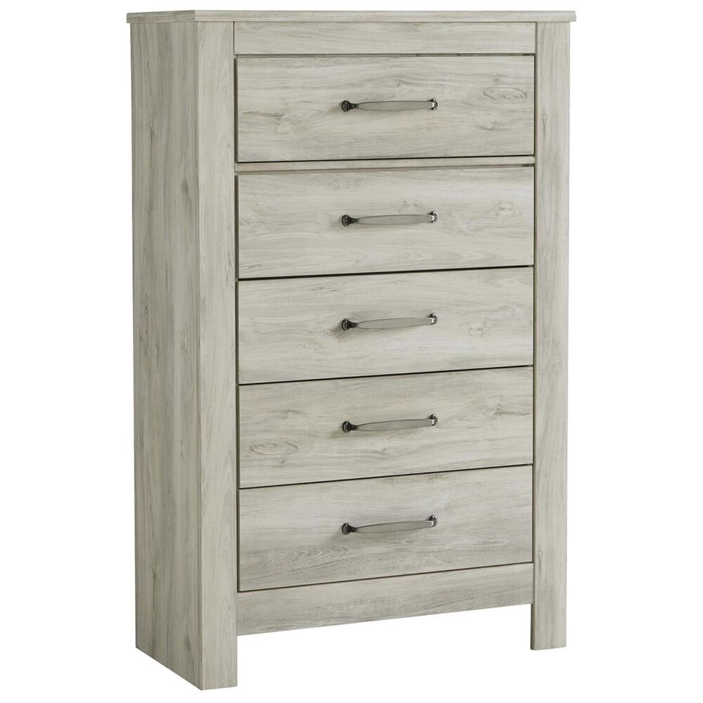 Ashley Bellaby 5 Drawer Chest in Whitewash, , large
