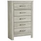 Ashley Bellaby 5 Drawer Chest in Whitewash, , large