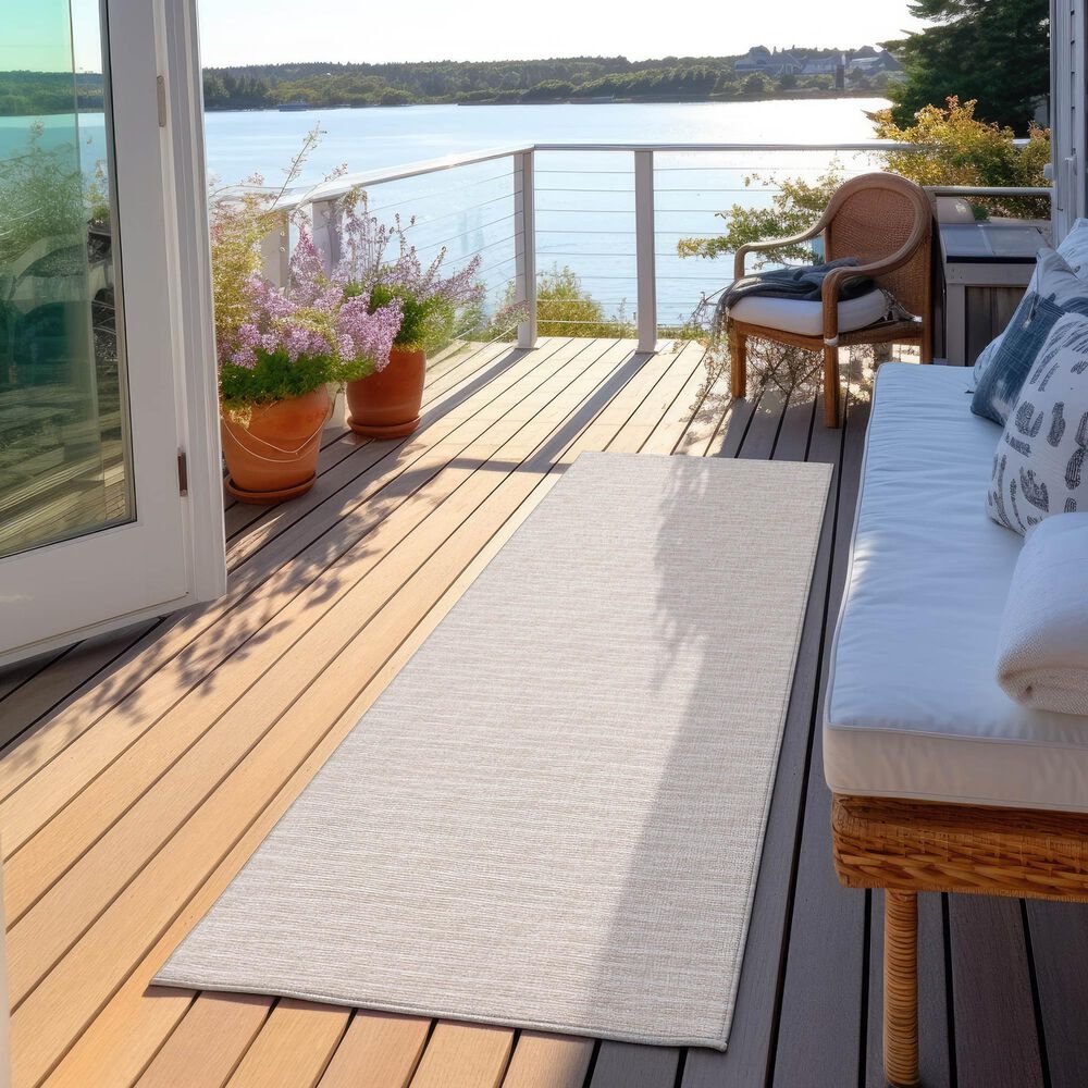 Dalyn Rug Company Laidley 2&#39;3&quot; x 12&#39; Linen Indoor/Outdoor Runner, , large