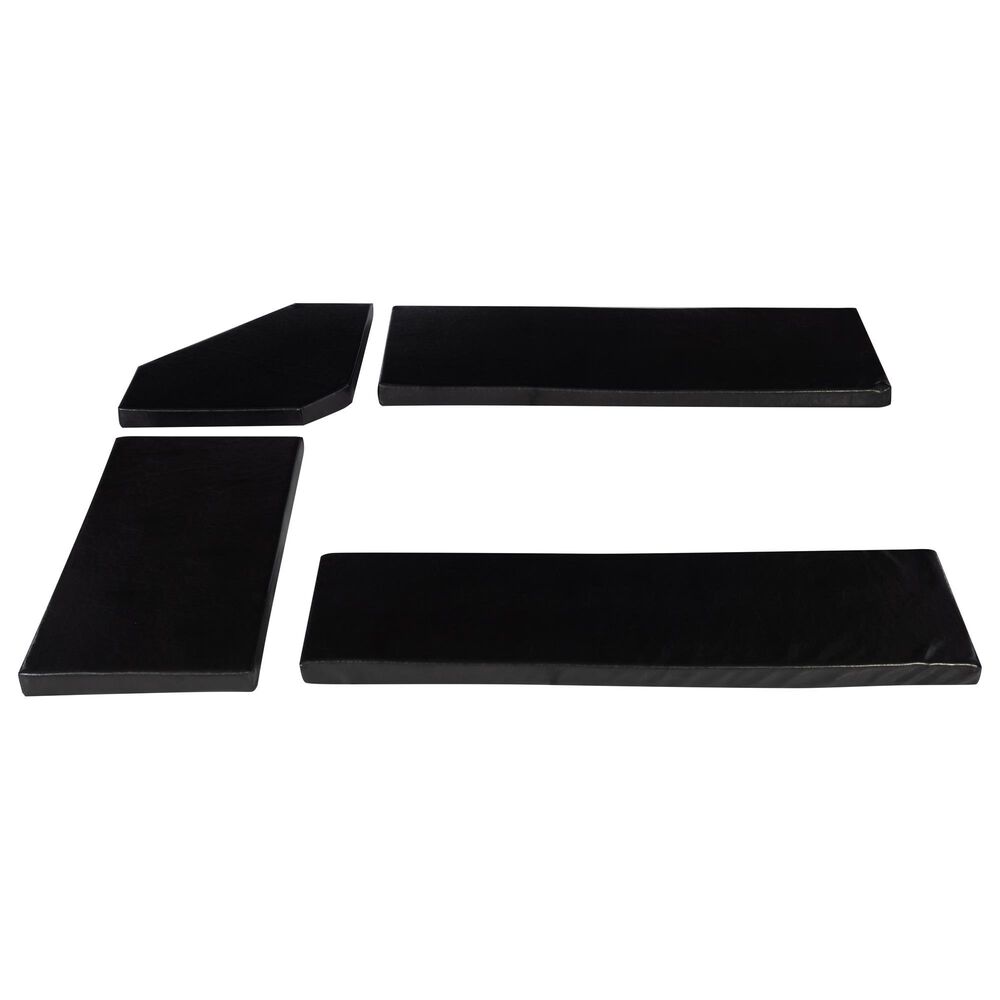 Linon Home Decor Chelsea 4-Piece Cushion Set in Black, , large