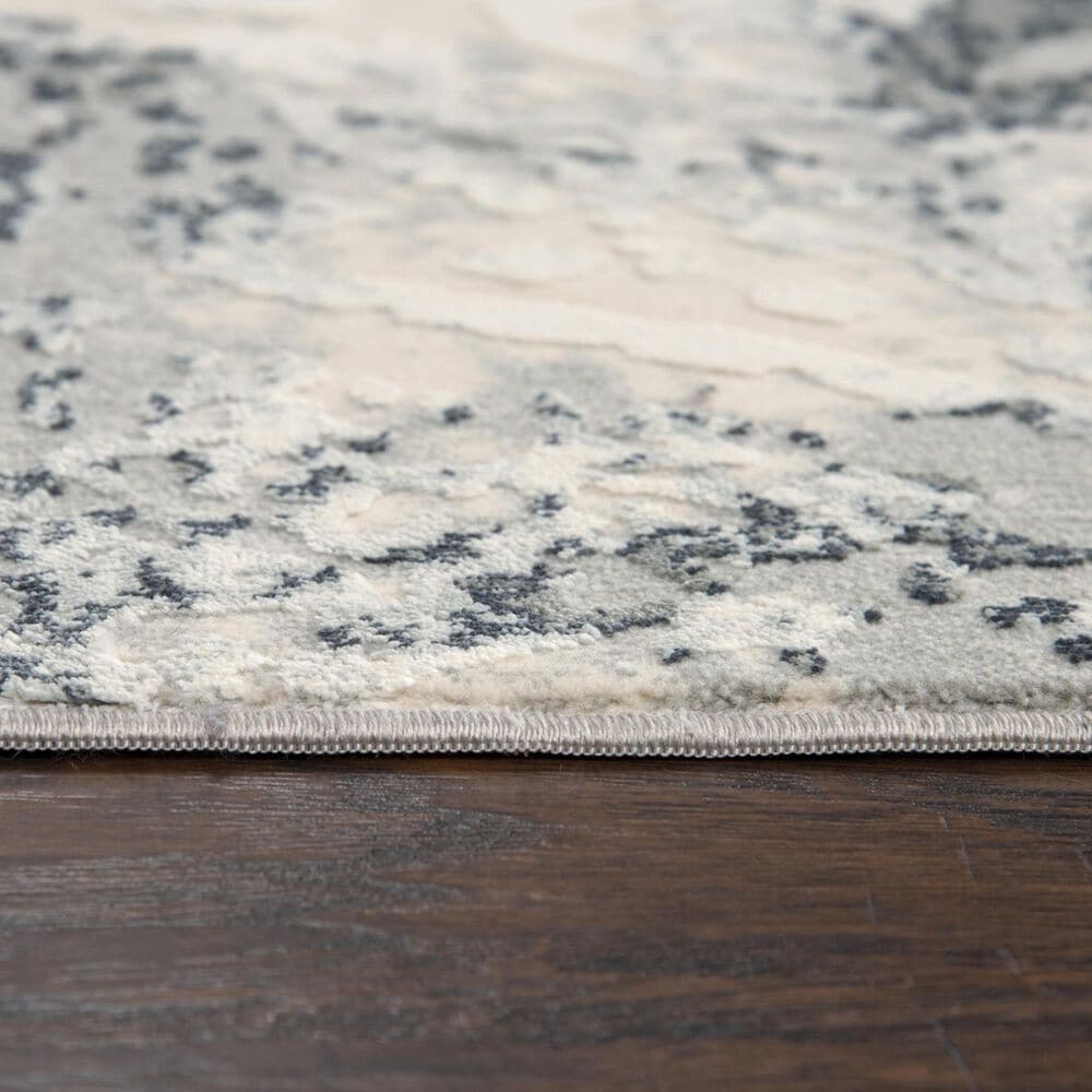 RIZZY Chelsea 2&#39;7&quot; x 9&#39;6&quot; Cream/Gray Runner, , large