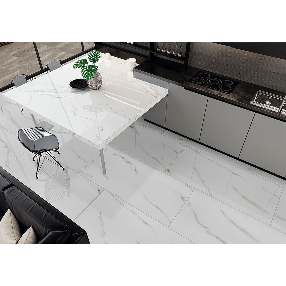 MS International Aria Bianco NARIBIA1224P 12&quot; x 24&quot; Porcelain Tile, , large