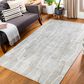 Surya Eloquent 10" x 14" Light Gray, Medium Gray and Beige Area Rug, , large