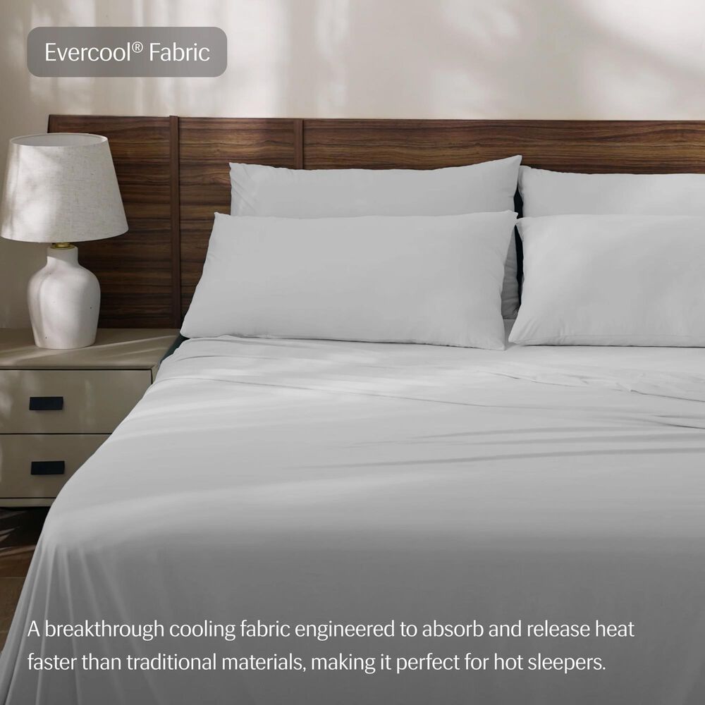 Rest Evercool Twin Sheet Set in Arctic White, , large