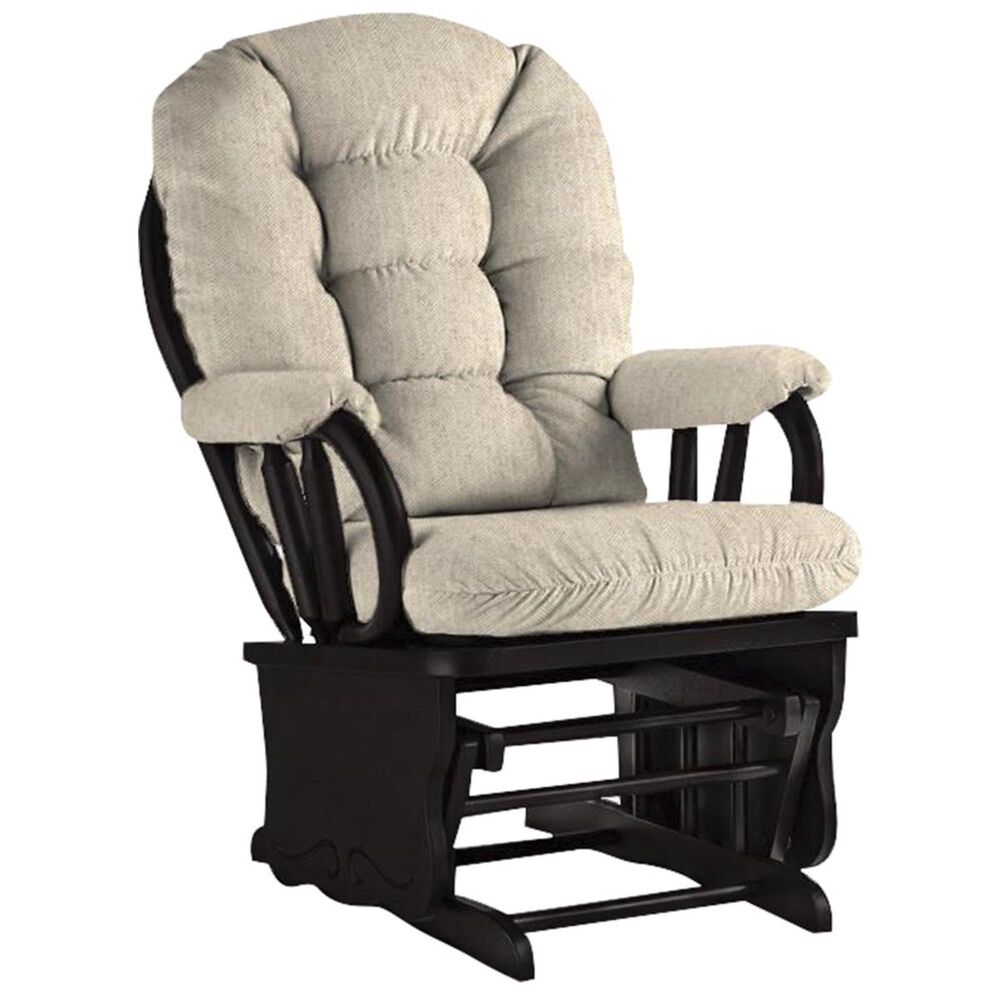 Best Home Furnishings Bedazzle Glide Rocker Chair in Espresso and Tan, , large
