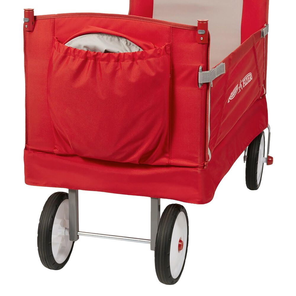 Radio Flyer 3-In-1 Folding Wagon with Canopy in Red, , large