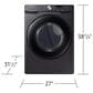 Samsung 4.5 Cu. Ft. Front Load Washer and 7.5 Cu. Ft. Electric Dryer Laundry Pair in Black, , large