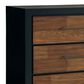 Ashley Kraeburn 6-Drawer Dresser in Brown and Satin Black, , large