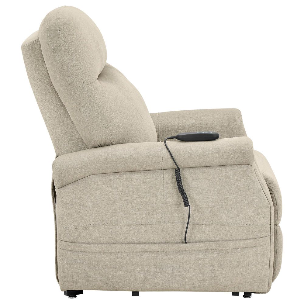 Steve Silver Rhodes Power Lift Recliner in Aspen Khaki, , large