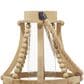 Maple and Jade Beaded Decorative Indoor/Outdoor Candle Lantern in Washed Beige, , large