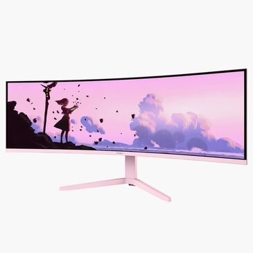 Arozzi 49" Curved VA 165Hz Ultrawide Gaming Monitor in Pink, , large