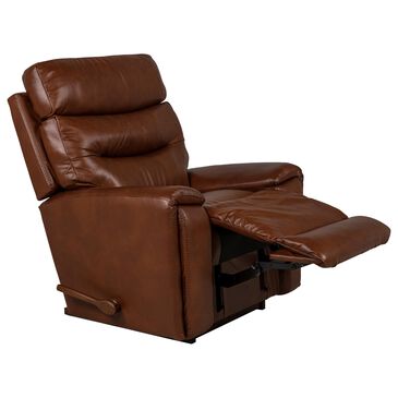 La-Z-Boy Soren Leather Manual Rocker Recliner in Cognac, , large