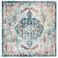 Safavieh Madison MAD447K 5" Square Navy and Light Blue Area Rug, , large