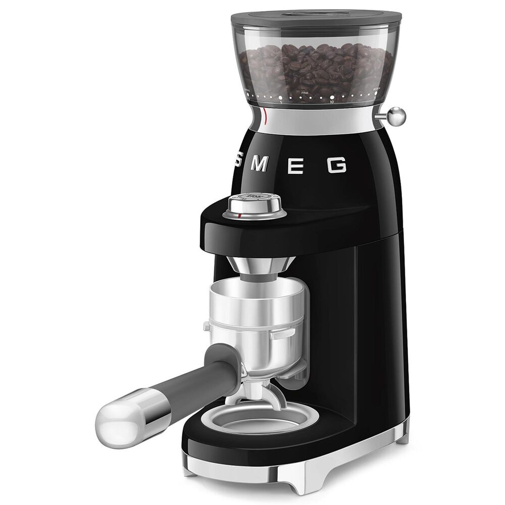 SMEG Conical Burr Coffee Grinder in Black, , large
