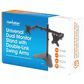 Manhattan Dual Monitor Stand with Double-Link Swing Arms for 13" - 32" Displays in Black, , large