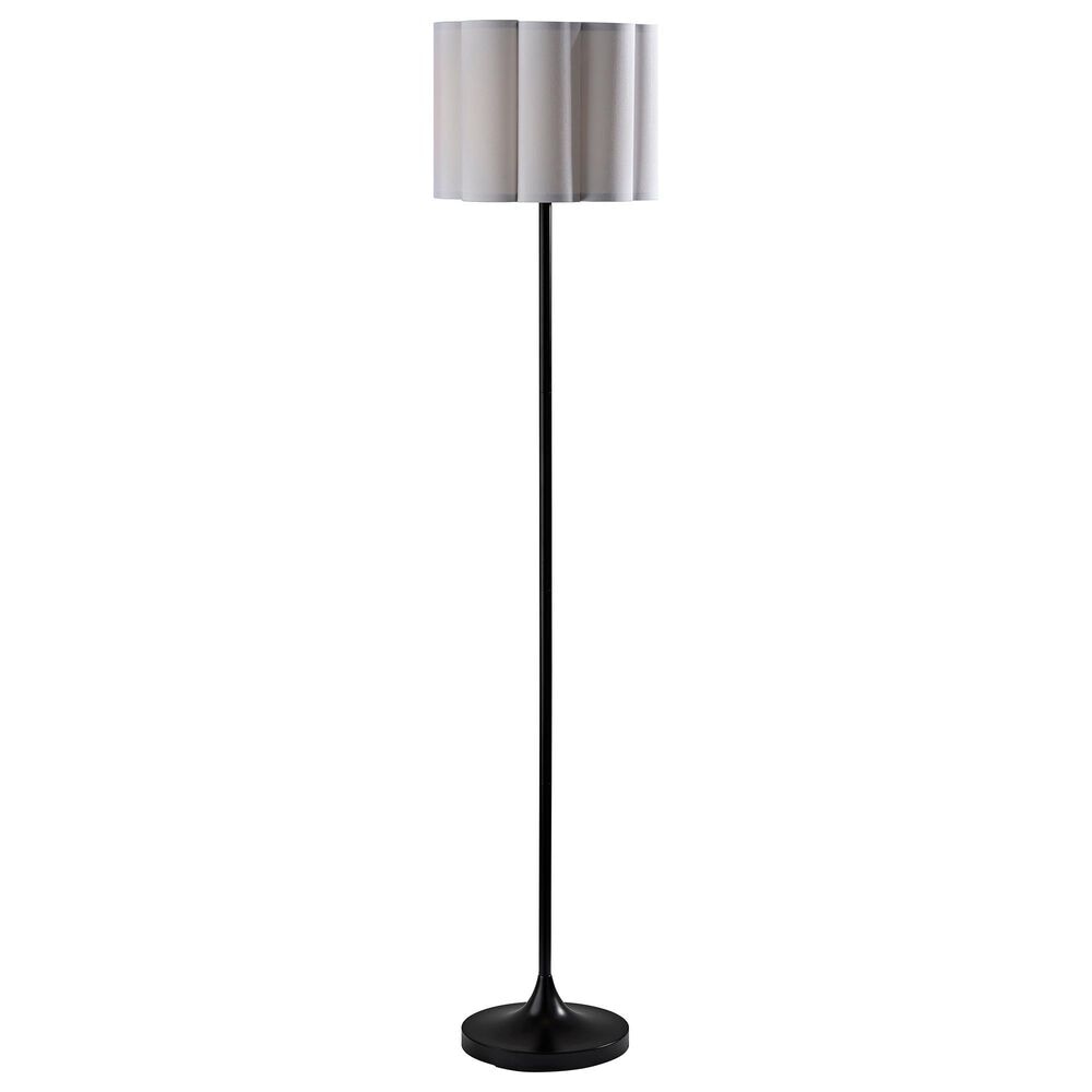 Adesso Elodie Floor Lamp in Black, , large