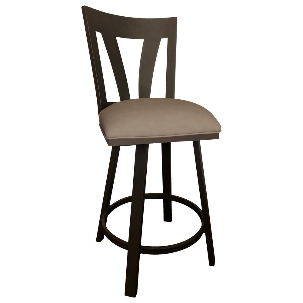 Delaware Dining Austin 30" Swivel Barstool in Sun Bronze/Coffee, , large