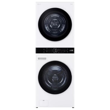 LG Single Unit WashTower with Center Control 5.0 cu. ft. Front Load Washer and 7.8 cu. ft. Electric Ventless Heat Pump Dryer in White, , large
