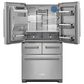 KitchenAid 2-Piece Kitchen Package with 25.8 Cu. Ft. Refrigerator and 24" Built In Towel Bar Dishwasher in Stainless Steel, , large