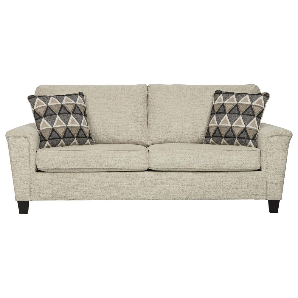 Ashley Abinger Stationary Sofa and Loveseat Set in Natural, , large