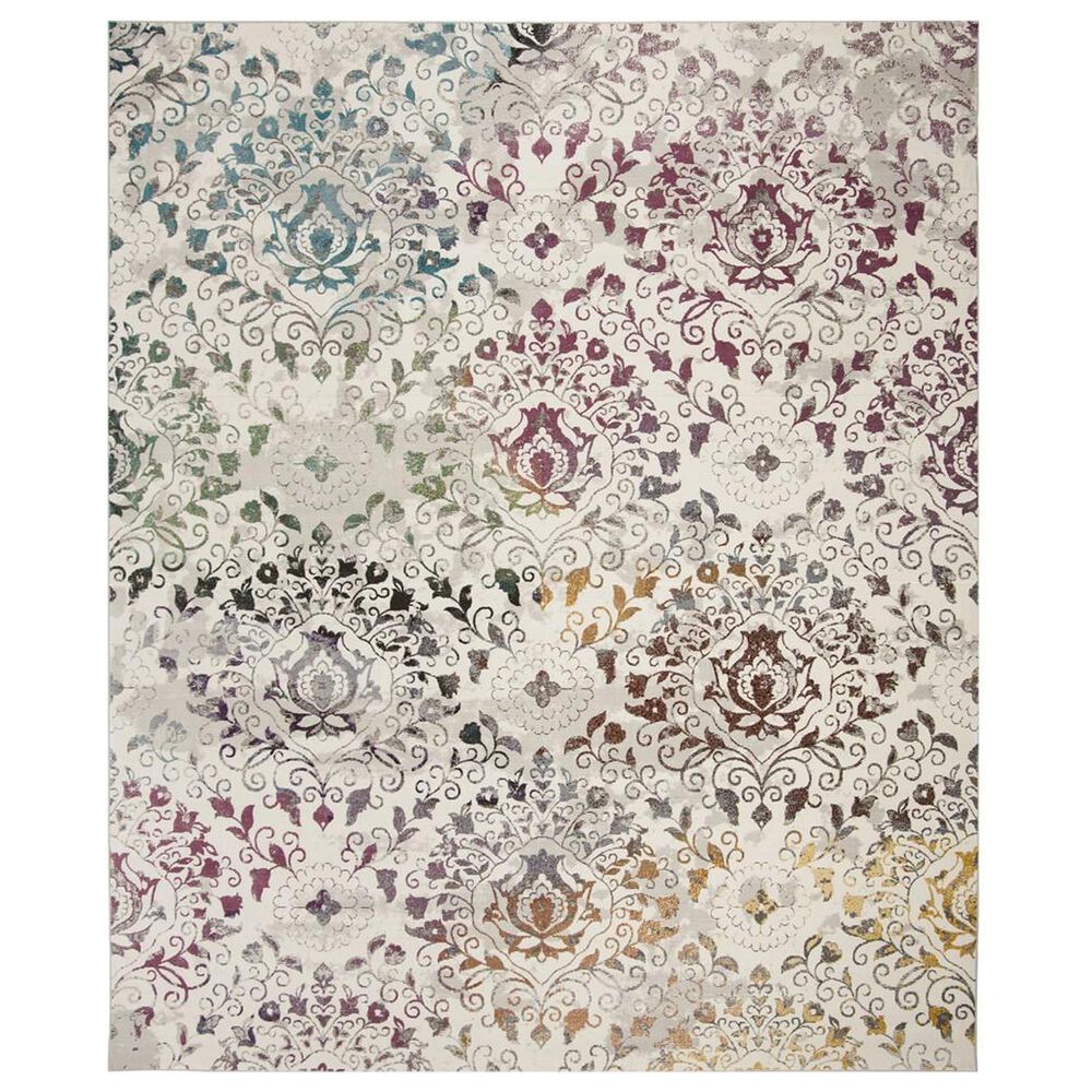 Safavieh Aria 8" x 10" Cream and Multicolor Area Rug, , large