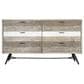 Blue River Bridges 4-Piece King Bed Set in Natural and Gray, , large