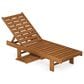 Noviland Patio Lounge Chair Chaise with Side Tray in Natural, , large