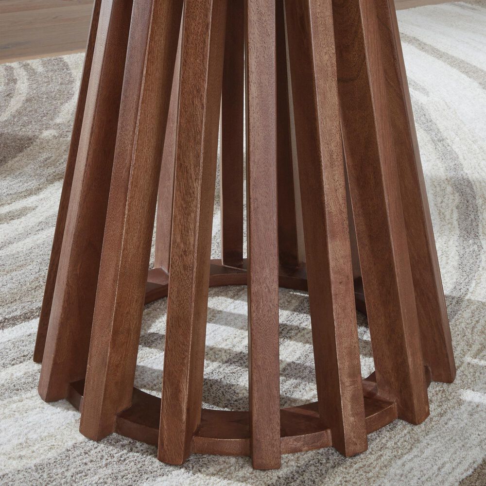 Ashley Kallari End Table in Warm Brown and Matte Black, , large