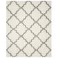Safavieh Dallas Shag SGD257F-10 10" x 14" Ivory/Grey Area Rug, , large