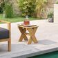 HOMLUX Patio End Table in Pine, , large