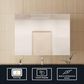 Lexora Home Vellum 36" x 28" LED Vanity Mirror, , large