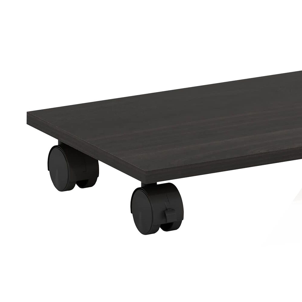 HOMLUX Small Home Office Under Desk Printer Stand in Espresso, , large