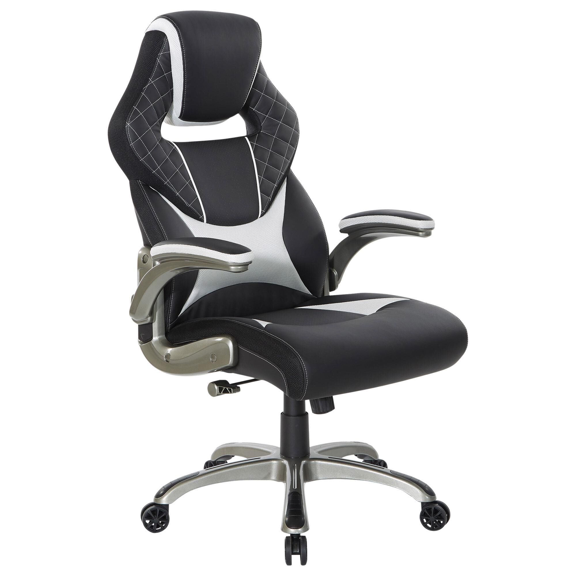 OSP Home Oversite Gaming Chair in Black and White NFM