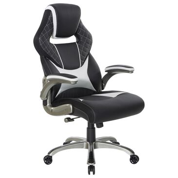 OSP Home Oversite Gaming Chair in Black and White, , large