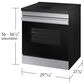 Samsung Bespoke 2-Piece Kitchen Package with 6.3 Cu. Ft. Slide-In Induction Range and 2.1 Cu. Ft. Fingerprint Resistant Over-the-Range Microwave in Stainless Steel, , large
