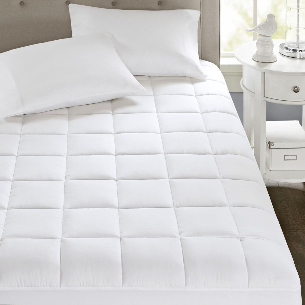 Hampton Park Highline Queen 3M Microfiber Mattress Pad in White, , large