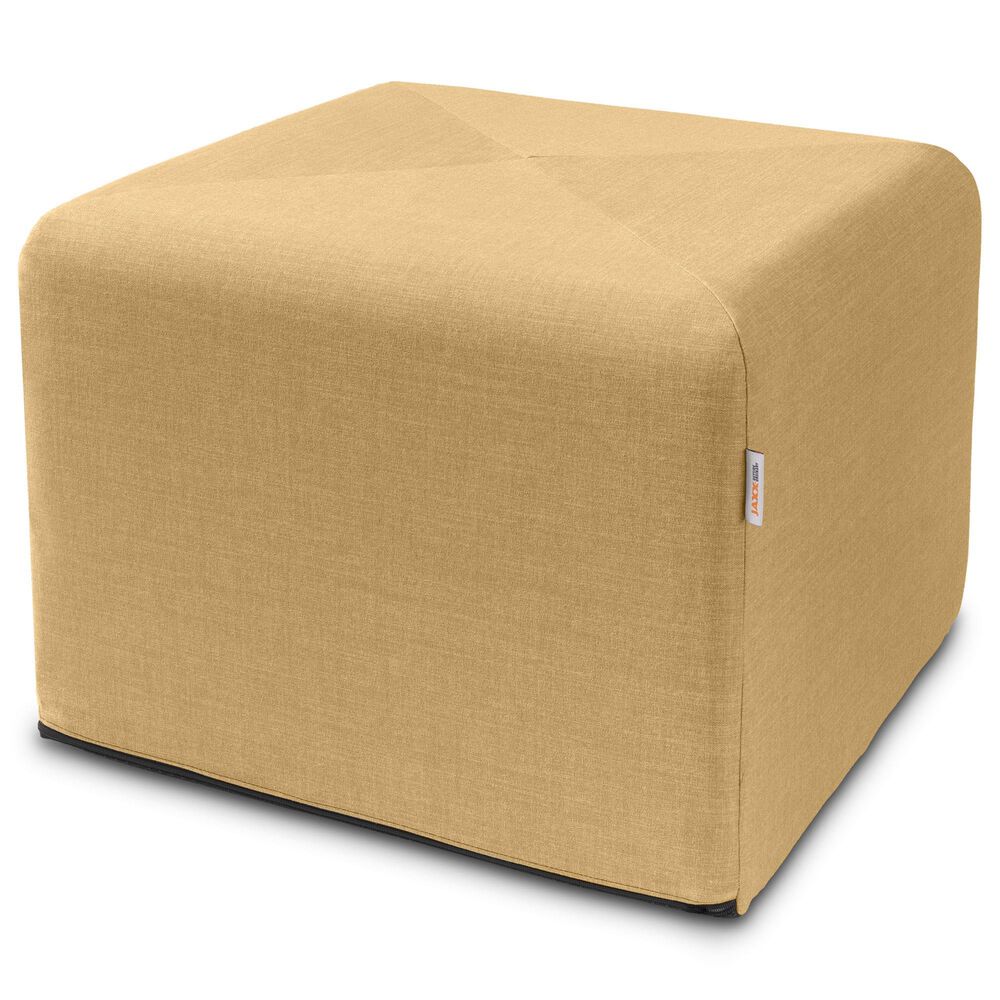 Jaxx Monroe Medium Ottoman in Wheat Gold, , large