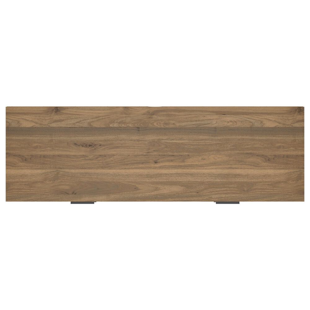 Ashley Deanlow 6-Drawer Dresser in Honey Brown and Dark Pewter, , large