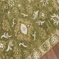 Amer Rugs Romania 5" x 8" Olive Green Area Rug, , large