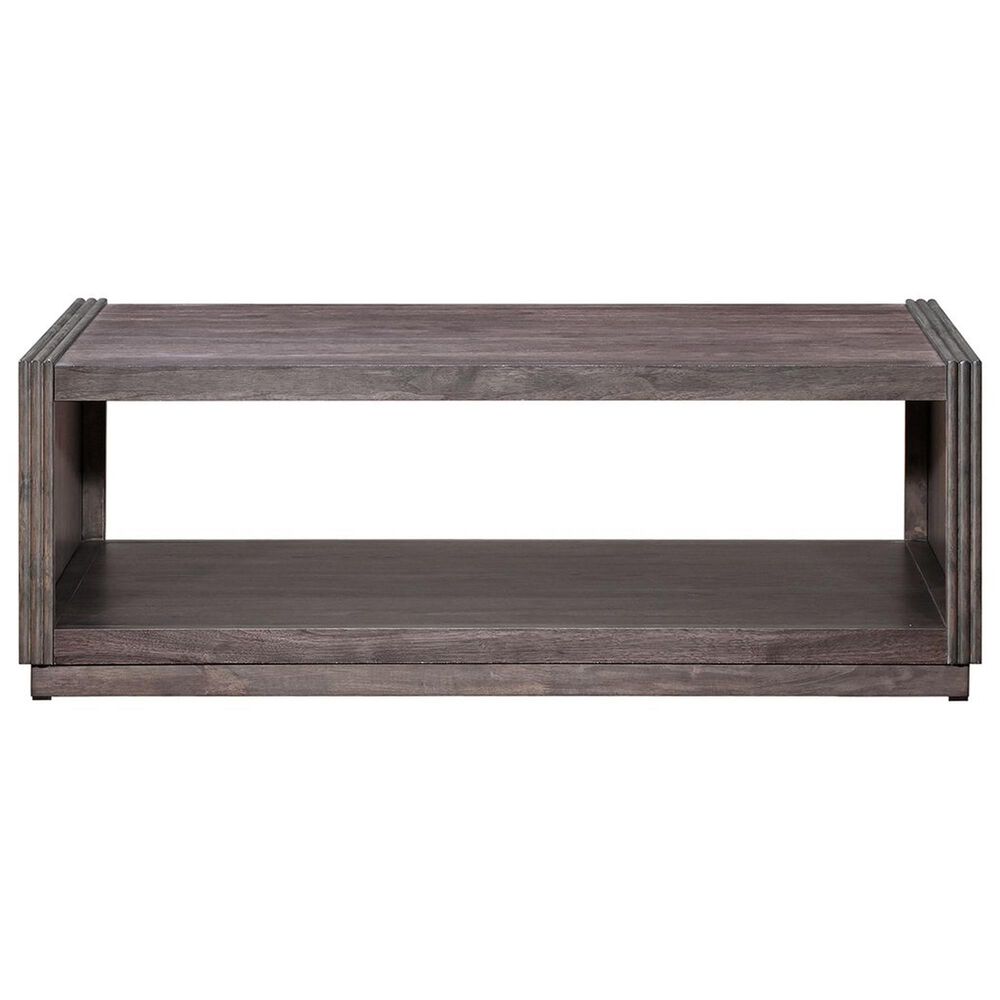 Belle Furnishings Modern Edge Cocktail Table in Caffe, , large