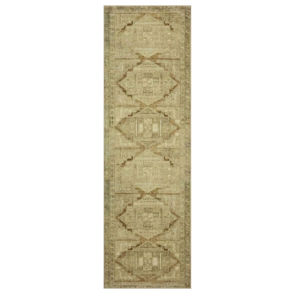 Magnolia Home Sinclair 2"3" x 9"6" Khaki and Tobacco Runner, , large