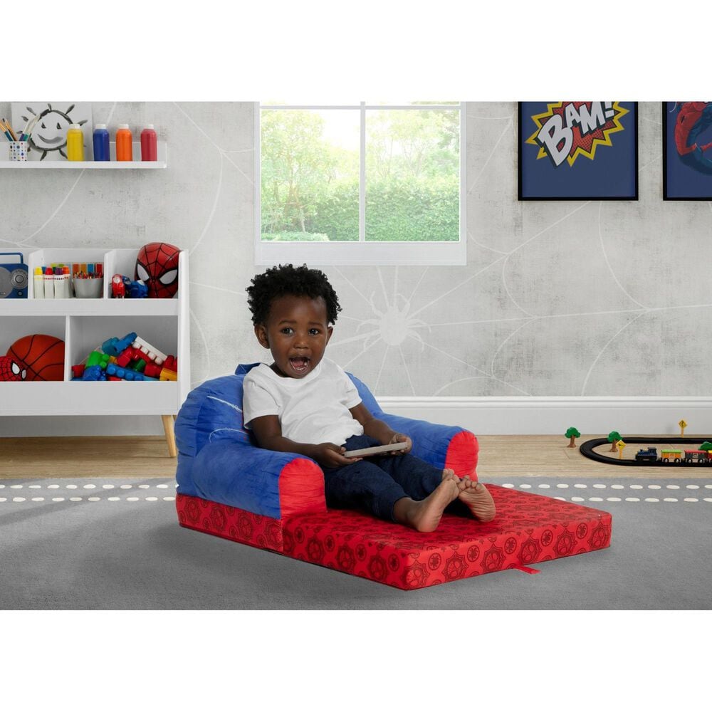 Delta Children Spidey and His Amazing Friends Cozee Buddy Flip-Out Chair in Red, , large