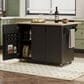 HOMLUX 51" Fluted Kitchen Island with Drop Leaf in Black Ash, , large